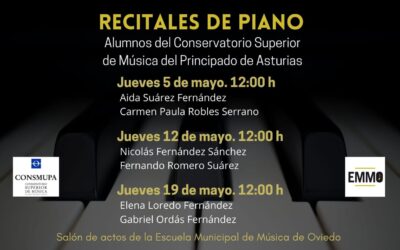 Recitales de Piano en la Escuela Municipal de Música de Oviedo