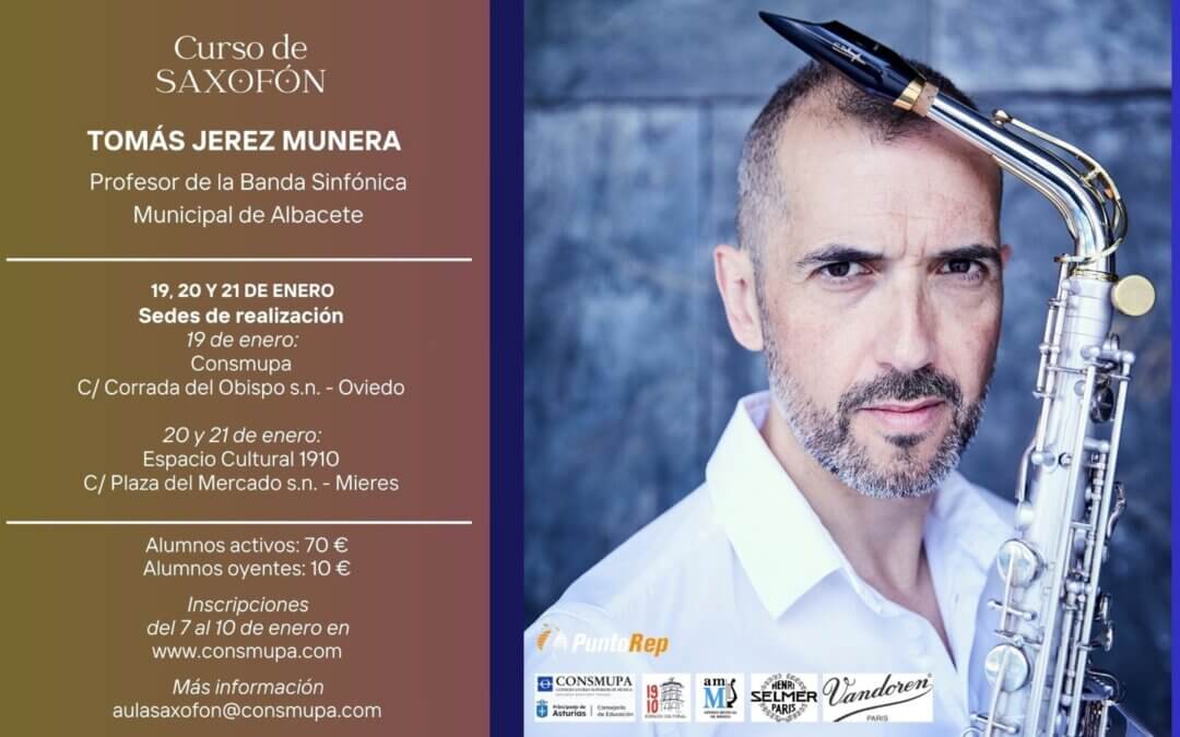CURSO DE SAXOFÓN – TOMÁS JEREZ MUNERA