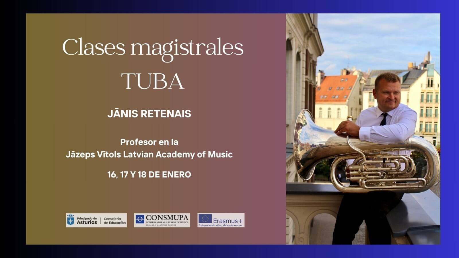 CLASES MAGISTRALES DE TUBA – JANIS RETENAIS