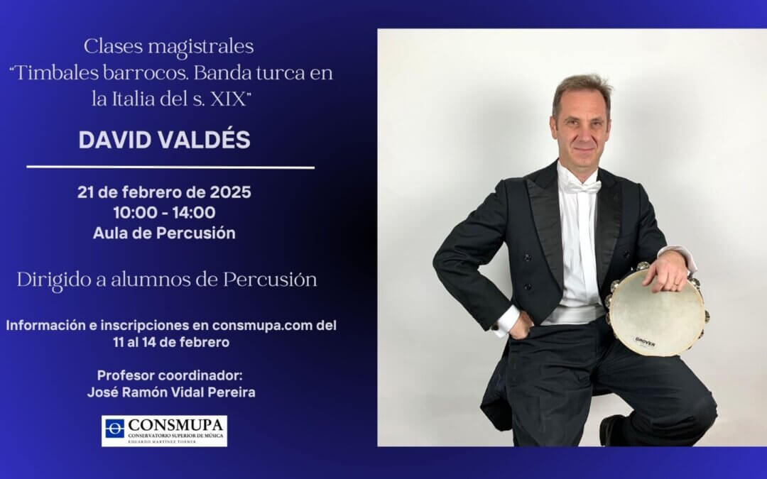 CLASE MAGISTRAL DE PERCUSIÓN: DAVID VALDÉS