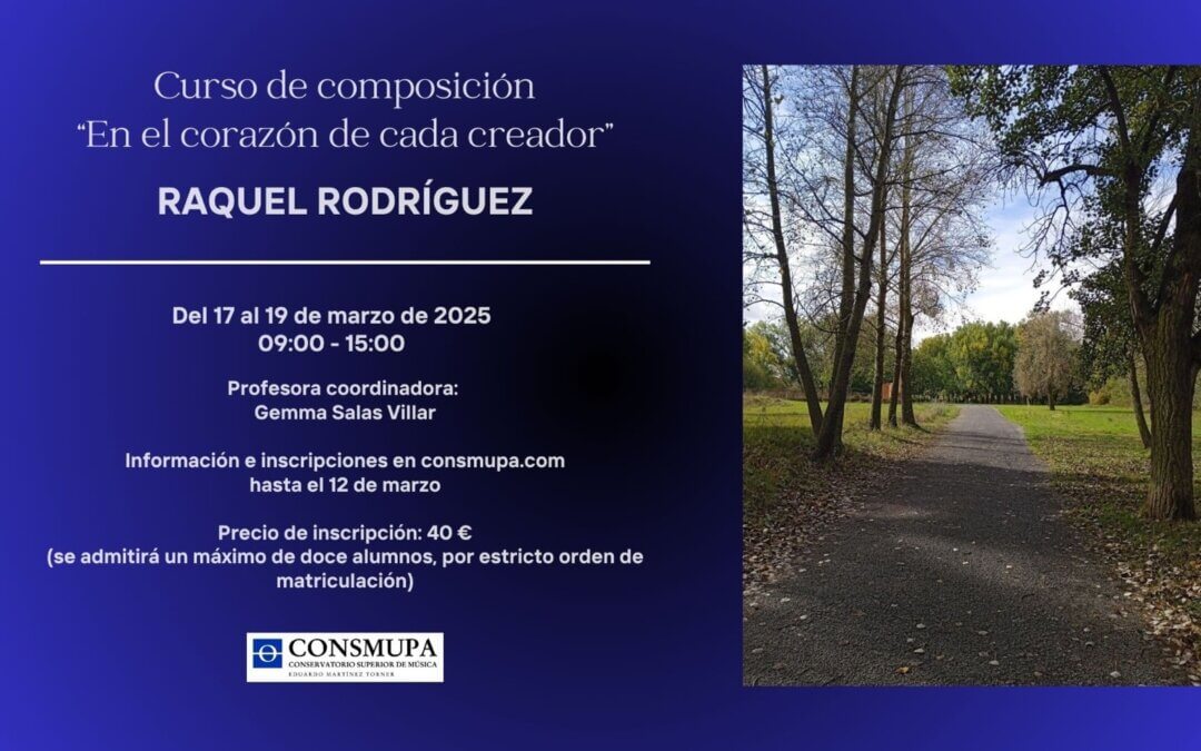 CURSO DE COMPOSICIÓN: RAQUEL RODRÍGUEZ