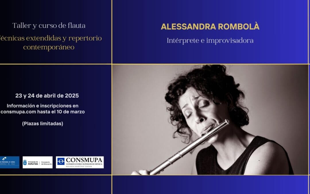 TALLER Y CURSO DE FLAUTA: ALESSANDRA ROMBOLÁ