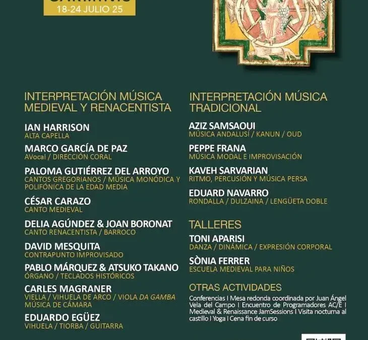 XIV Curso y Festival Internacional de Música Medieval y Renacentista
