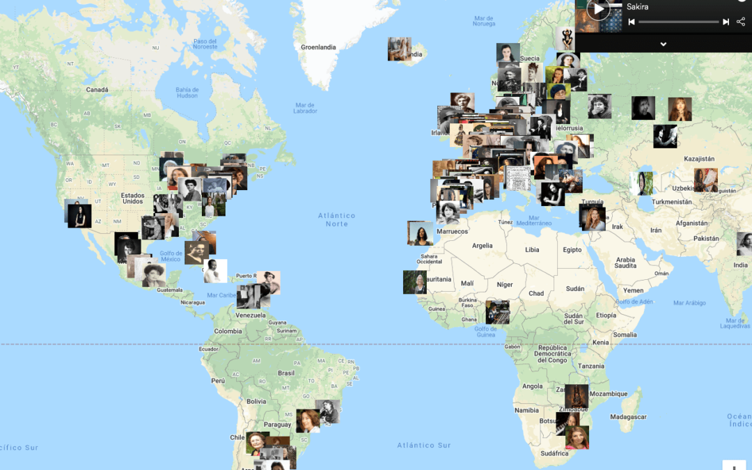 Mapa de creadoras de historia de la música