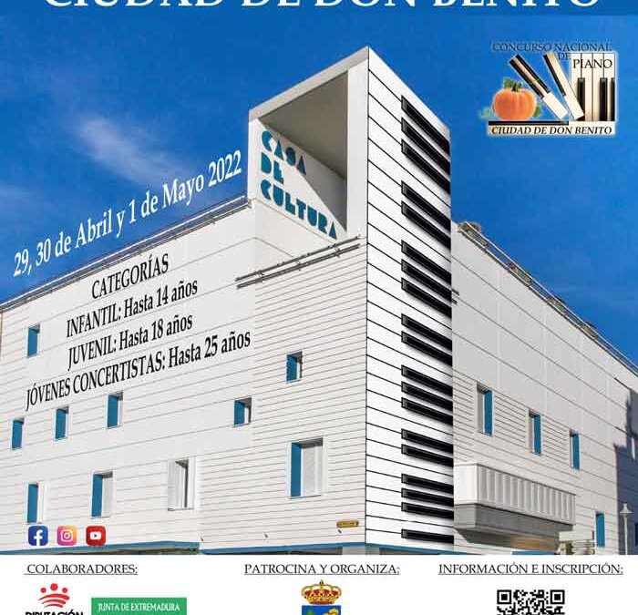 I Concurso Nacional de Piano  «Ciudad de Don Benito» 2022