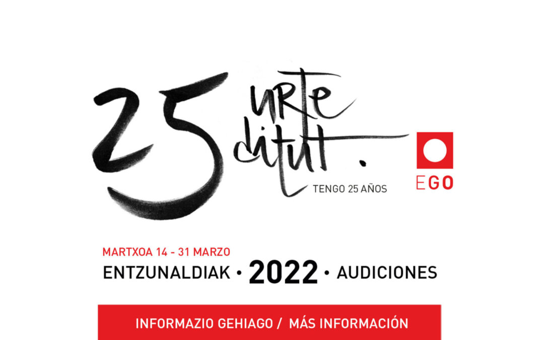 La Euskal Herriko Gazte Orkestra Fundazioa  (Joven Orquesta de Euskal Herria) convoca audiciones