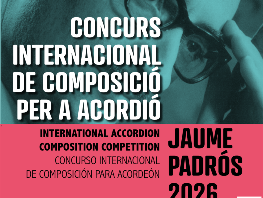 CONCURSO INTERNACIONALDE COMPOSICIÓN PARA ACORDEÓN «JAUME PADRÓS» 2026